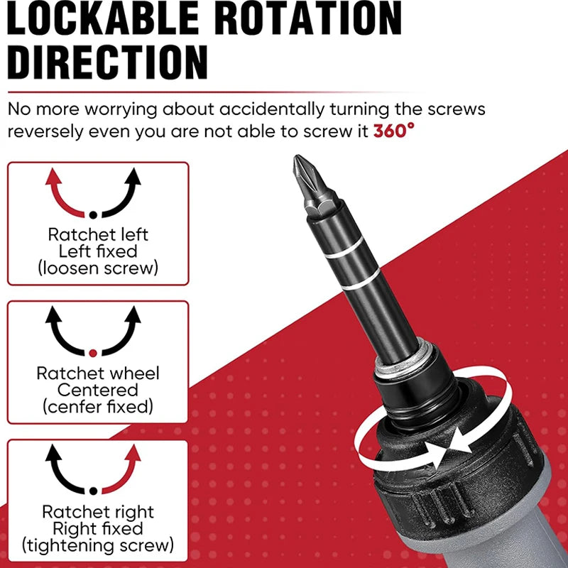 11-in-1 Telescopic Ratchet Screwdriver Set