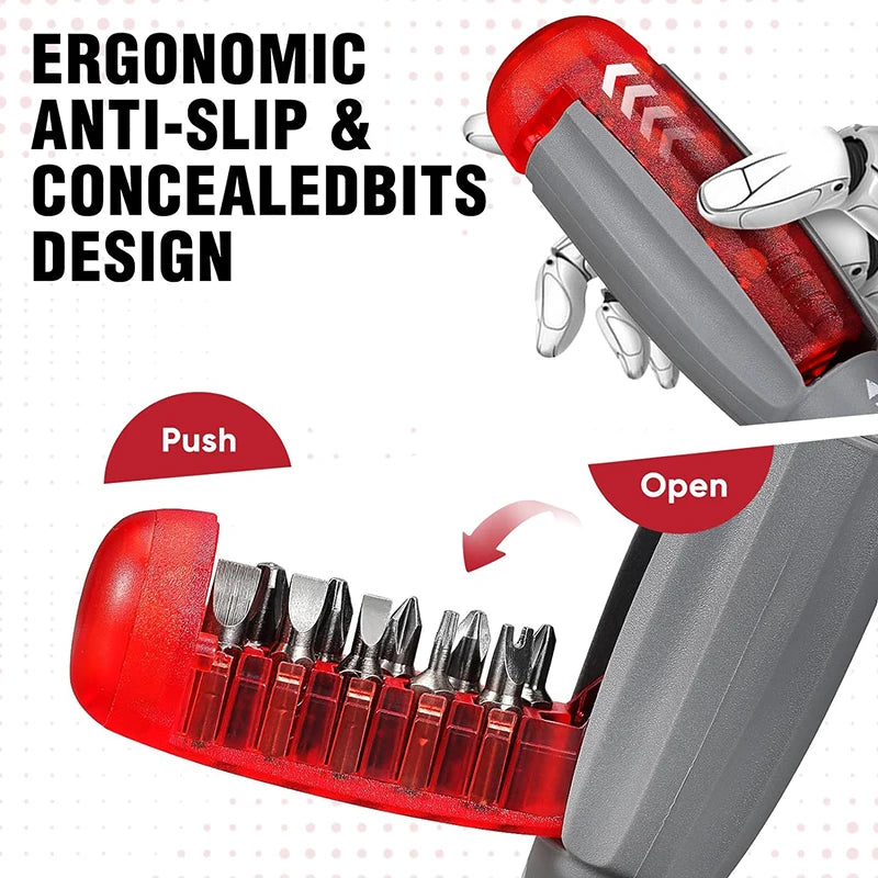 11-in-1 Telescopic Ratchet Screwdriver Set